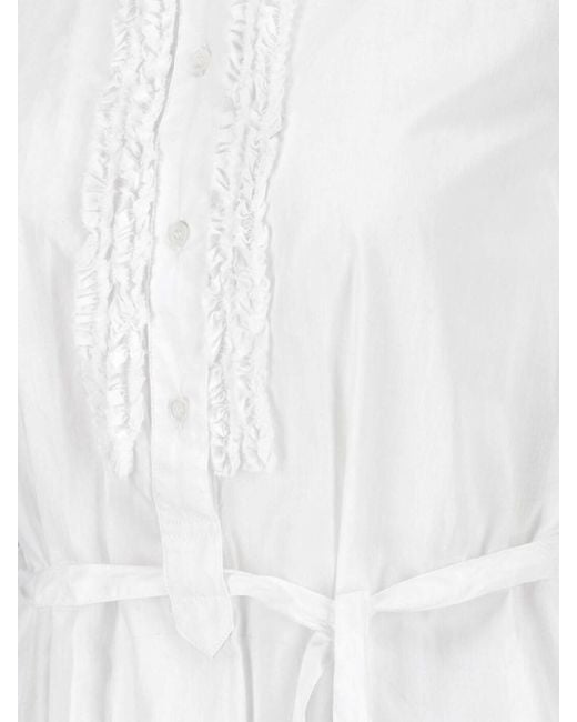 Aspesi White Midi Dress
