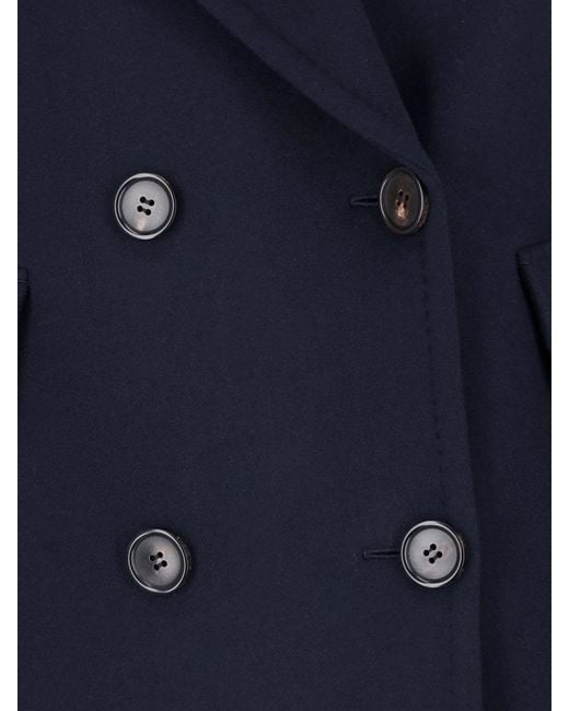 Max Mara Blue Peacoat