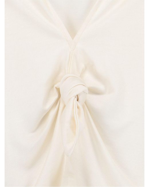 Loewe White Knot Detail T-shirt