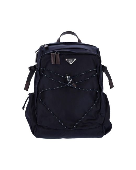 Prada Blue 'Speedrock' Backpack for men