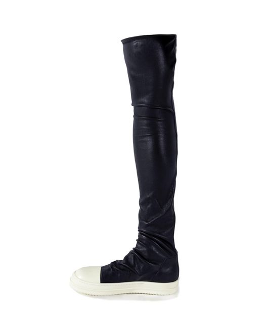 Rick Owens Blue 'stocking' Boots