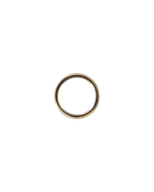 Maison Margiela White Circular-Plated Sterling Ring
