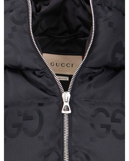Gucci Black Logo Hooded Vest for men