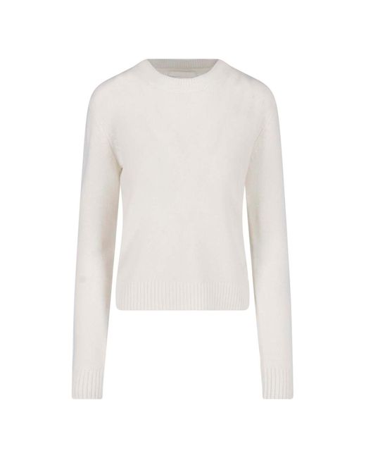 Lisa Yang White Cashmere Sweater "Mable"
