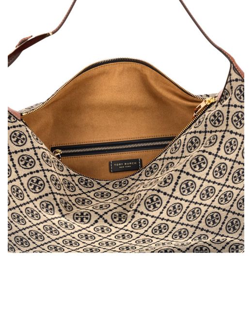 Tory Burch Gray T Monogram Baloon Bag