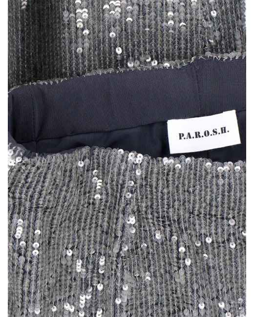 Pantaloni Con Paillettes di P.A.R.O.S.H. in Gray