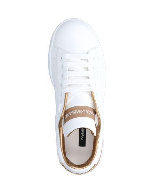 Sneakers "Portofino" di Dolce & Gabbana in White