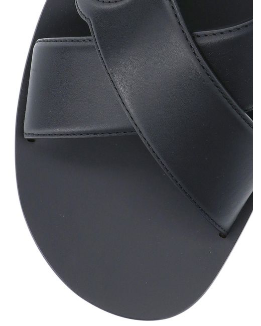Gucci Black Interlocking G Slide Sandal for men