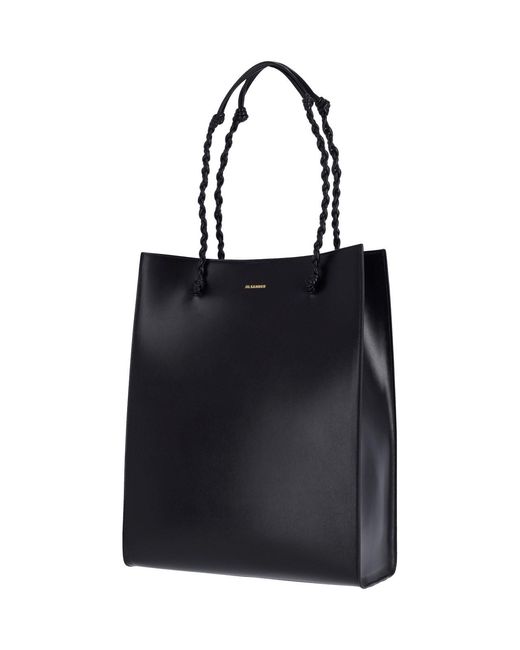 Borsa Tote "Tangle" di Jil Sander in Black