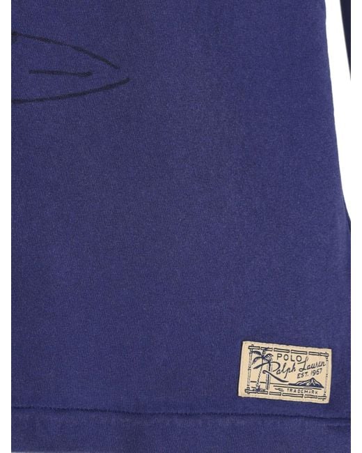 Polo Ralph Lauren Blue T-Shirts And Polos Cotton for men