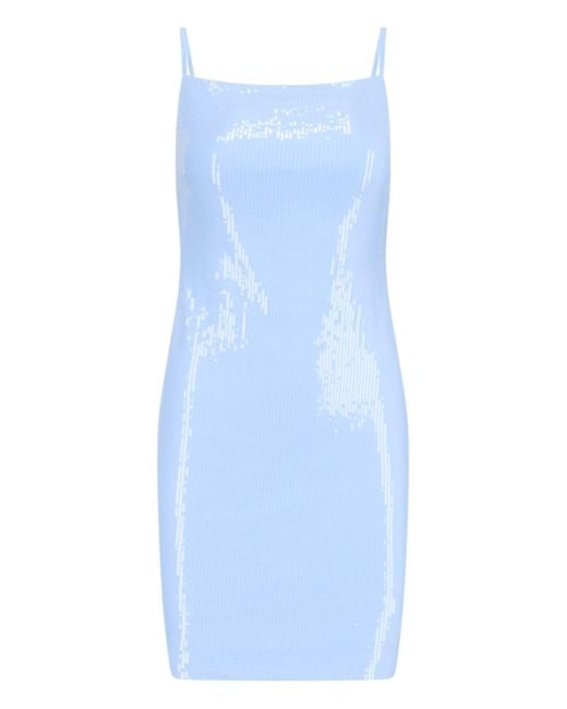 ROTATE BIRGER CHRISTENSEN Blue Sequin Mini Dress