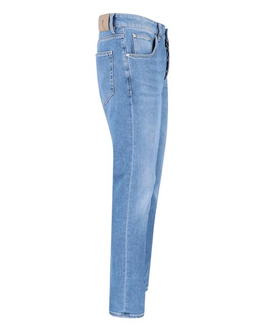 PT Torino Blue Straight Jeans for men