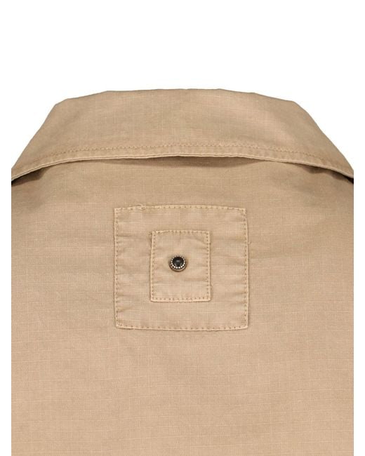 White Sand Natural Button Jacket for men