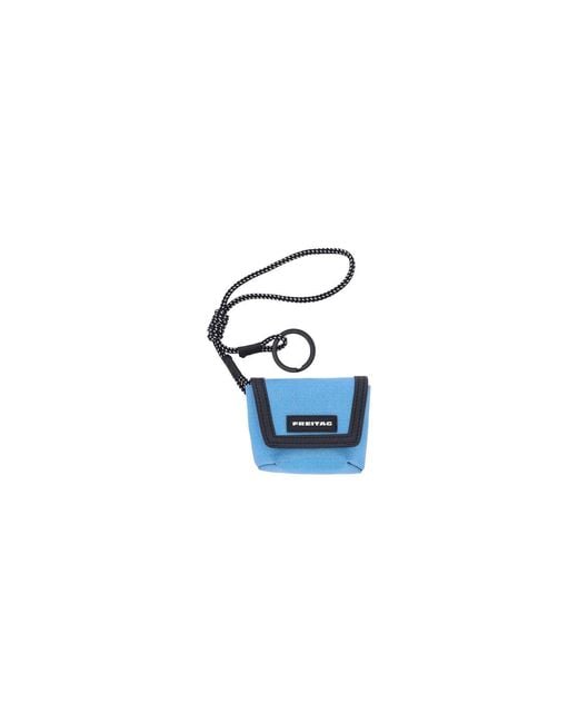 Freitag Blue Mini Keychain “Messenger”