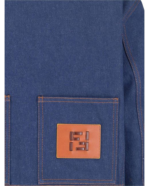 Fendi Blue Denim Jacket