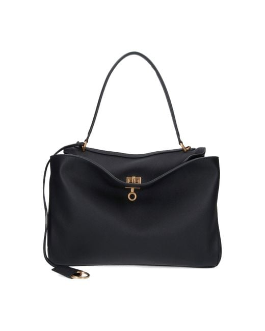 Balenciaga Black Medium Handbag "Rodeo"
