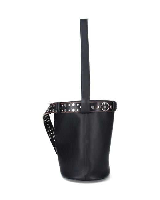 Prada Black "Buckle" Bucket Bag
