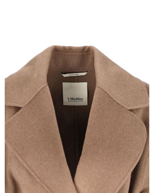 Max Mara Natural Virgin Wool Coat Arona