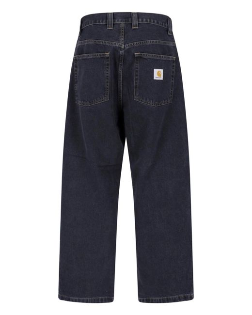 Carhartt Blue Wide Jeans "Brandon" for men