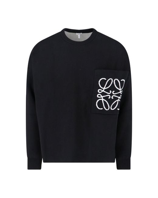 Loewe Black T-Shirt Logo "Anagram" for men