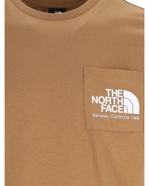 The North Face Brown 'berkley' Pocket T-shirt for men