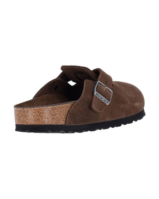 Birkenstock Brown Mules "Boston"