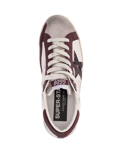 Golden Goose Deluxe Brand Pink Distressed Leather Low-Top Sneakers For