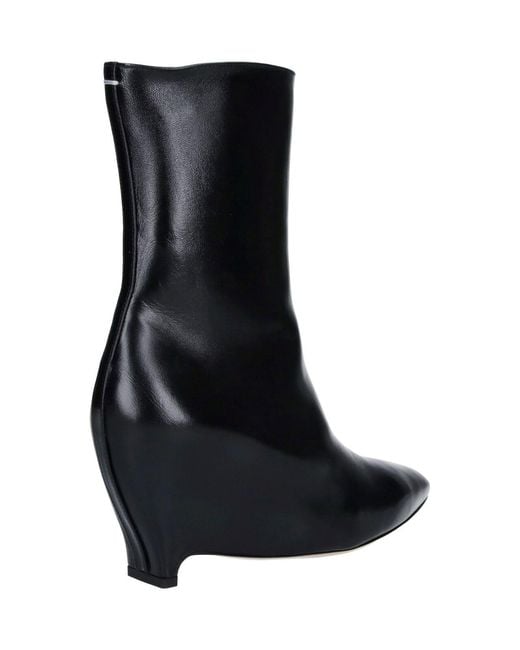 Maison Margiela Black Ankle Boots “Heel-Less”