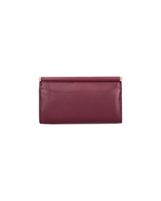 Dolce & Gabbana Purple Mini Leather Shoulder Bag