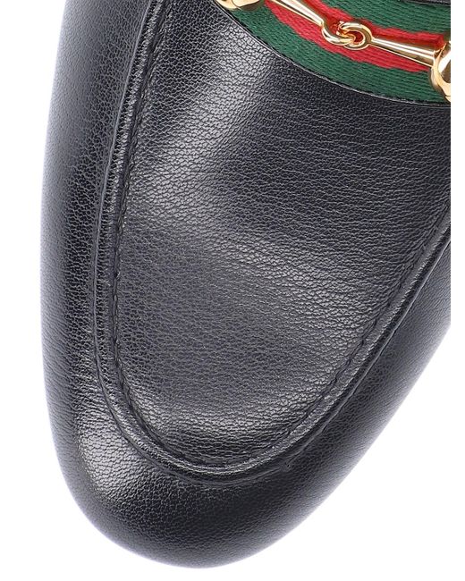 Gucci Black Loafer With Horsebit for men