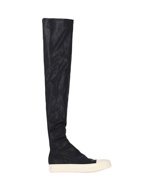 Rick Owens Black Boots "High Socks Sneaks"
