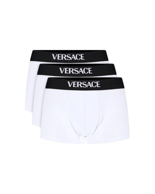 Versace Black Cotton Stretch Underwear Trunk for men