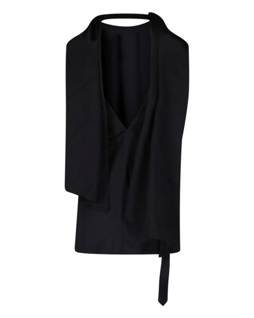 Bottega Veneta Black Silk Fluid Top