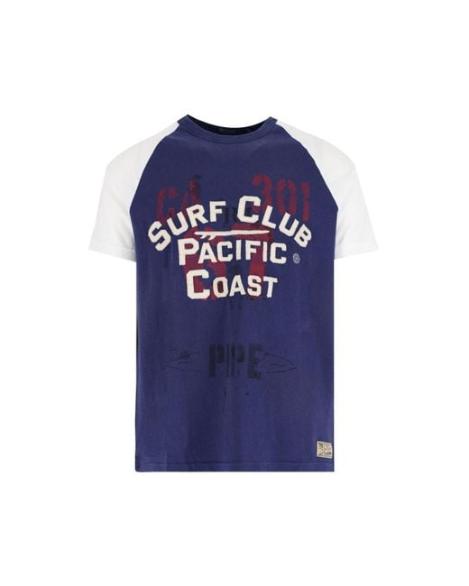 Polo Ralph Lauren Blue T-Shirts And Polos Cotton for men