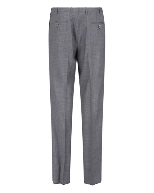 Kiton Gray Double-breasted Suit for men