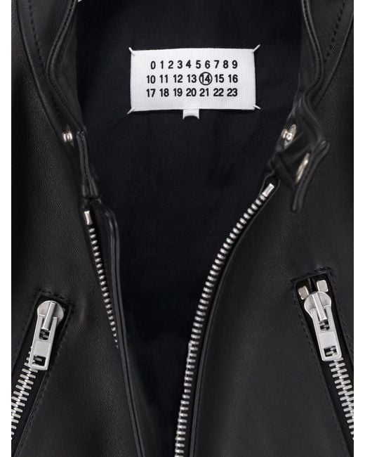 Maison Margiela Black Biker Jacket for men