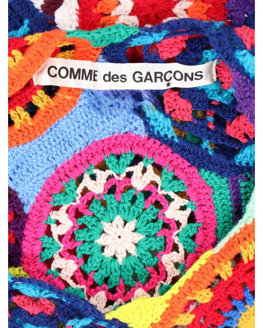 Top Crochet Multicolor di Comme des Garçons in White