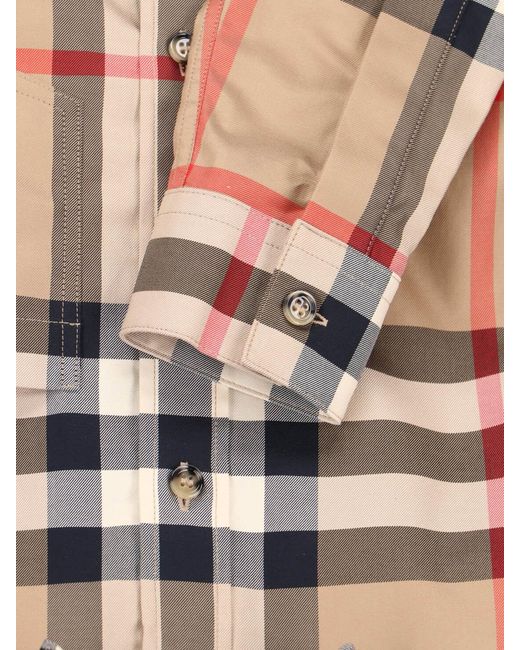 Burberry Natural Shirts Cotton