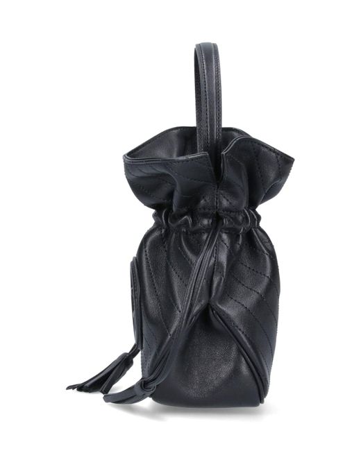 Gucci Black Blondie Mini Leather Bucket Bag