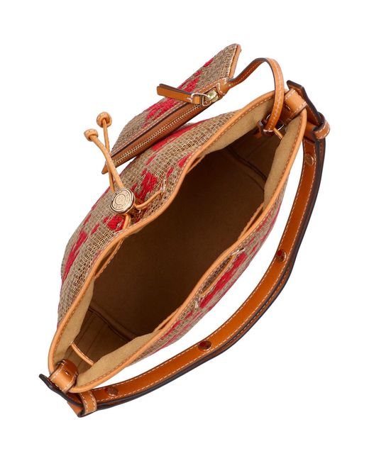 Tory Burch Pink Bucket Bag T Monogram
