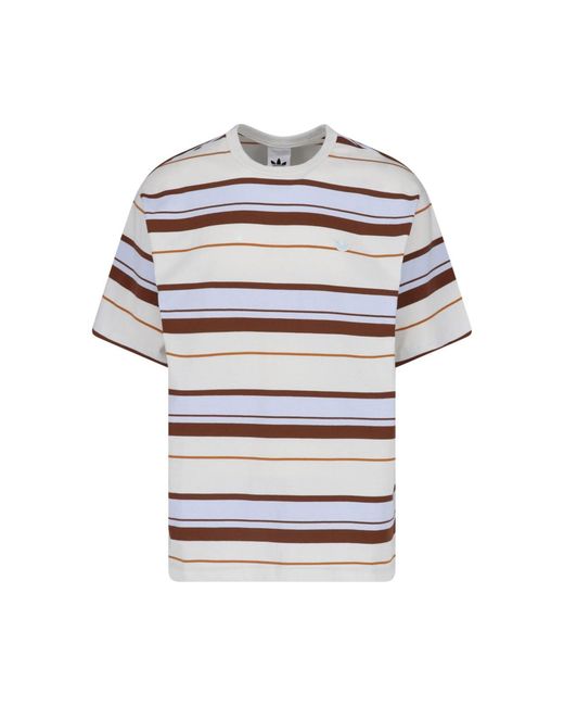 Adidas Gray Striped T-Shirt for men
