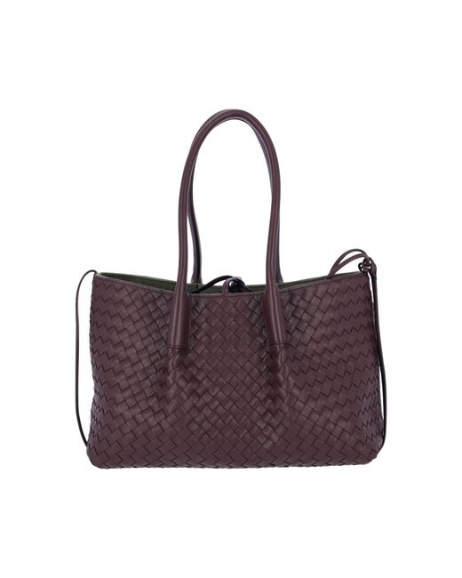 Bottega Veneta Purple Medium Reversible Bag "Pinacoteca"