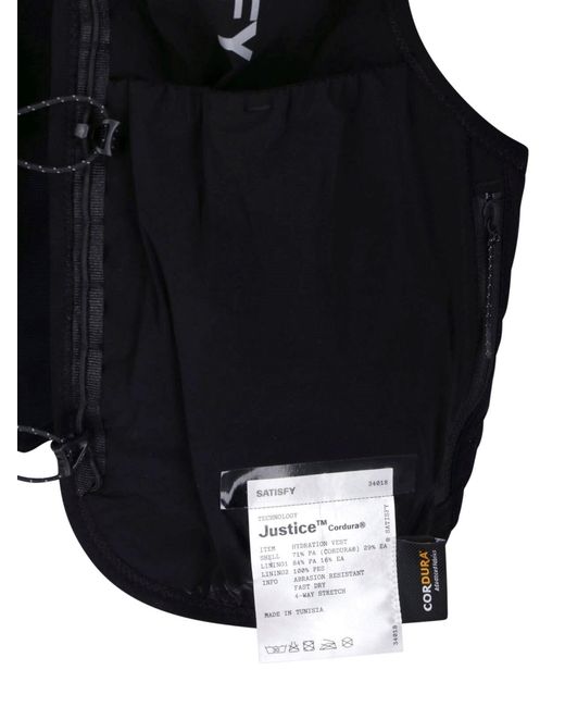 Satisfy Black Vest "Justice Cordura 5L" for men