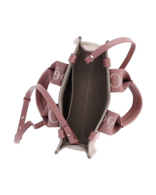 Chloé Pink Tote Bag "Woody"