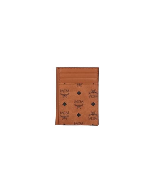 MCM White Mini Card Holder "n/s" for men