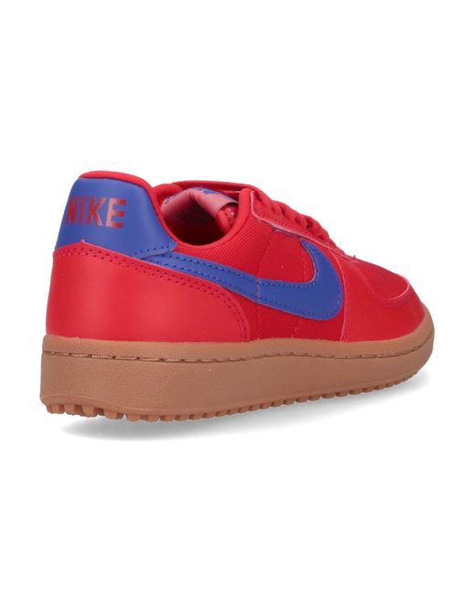 Nike Red Sneakers Fabric