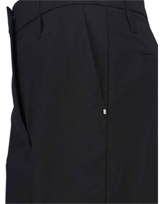 Sportmax Blue Virgin Wool Trousers
