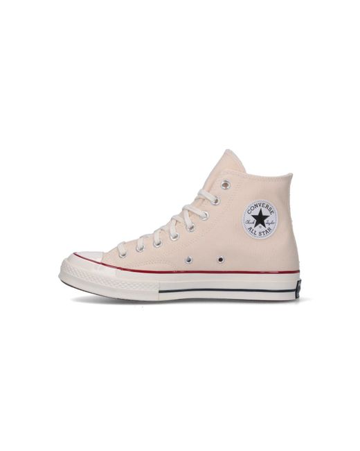 Converse White Sneakers Tela