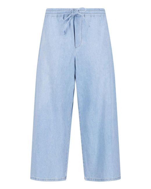 Loewe Blue Denim Drawstring Pants for men