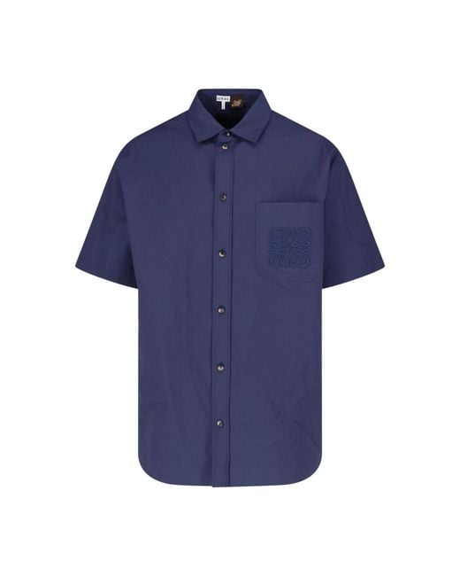 Loewe Blue Cotton Shirt for men